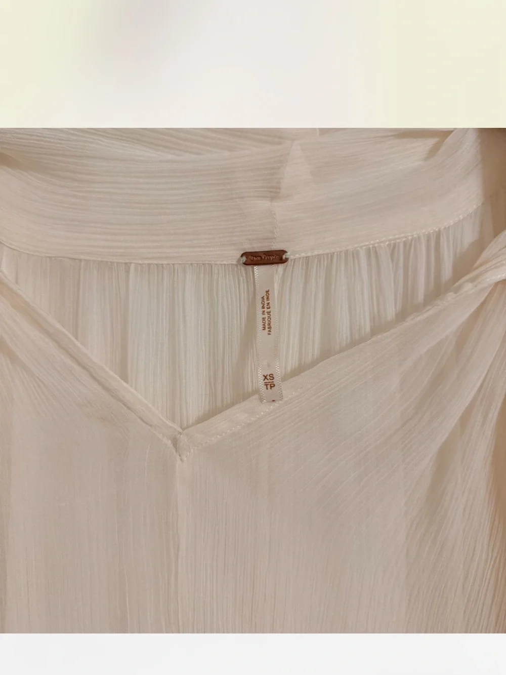 Free People Full Sleeve Frill Top in “Ivory” - Picture 6 of 7
